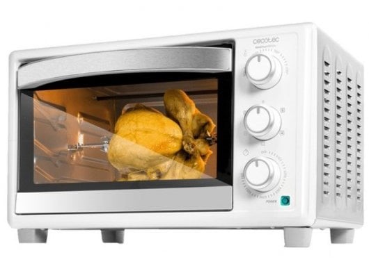 Horno de sobremesa compacto mini Cecotec BAKE&TOAST, 30 litros, ref. 03814, blanco